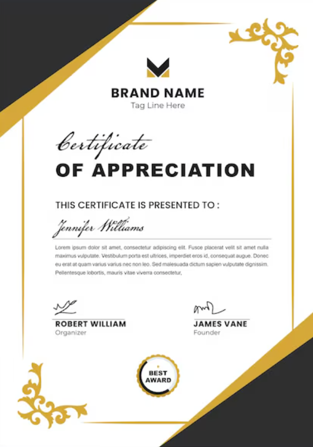 Certificate of Technical Proficiency