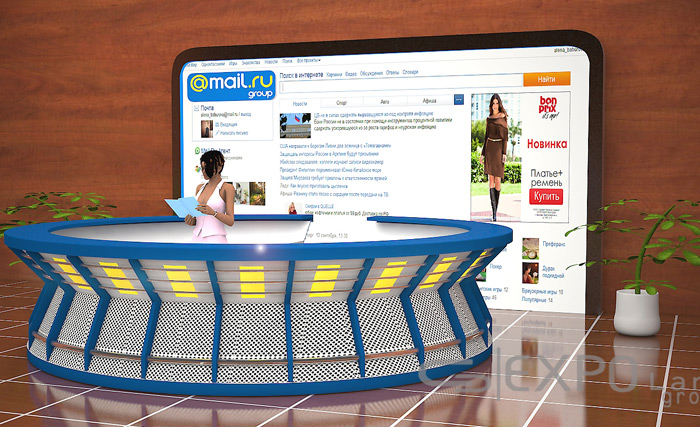 Эксклюзивный стенд для компании "MAIL.RU Group"