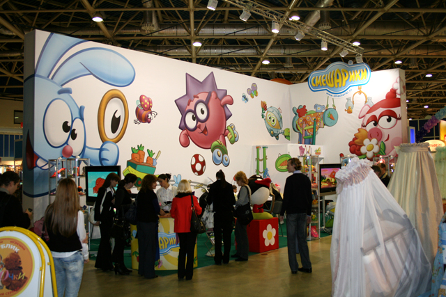 Эксклюзивный стенд для компании "Смешарики"