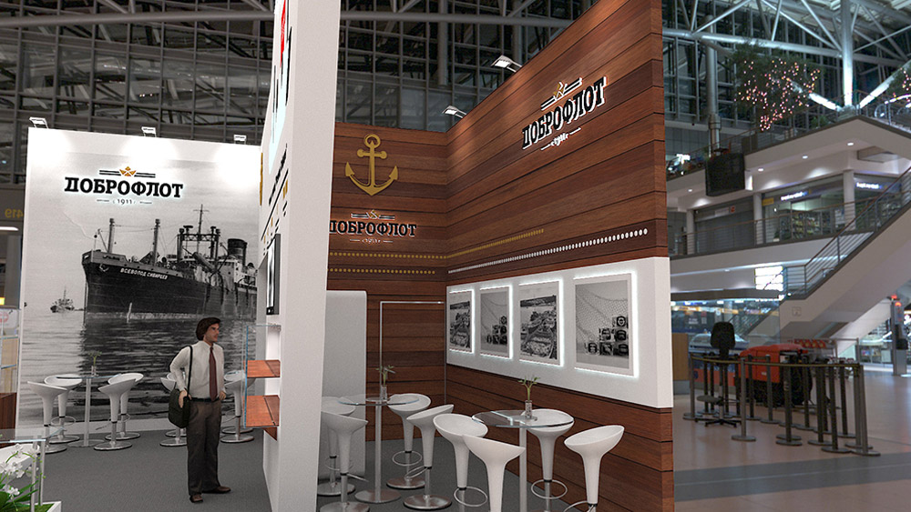 Эксклюзивный стенд для компании "Dobroflot"